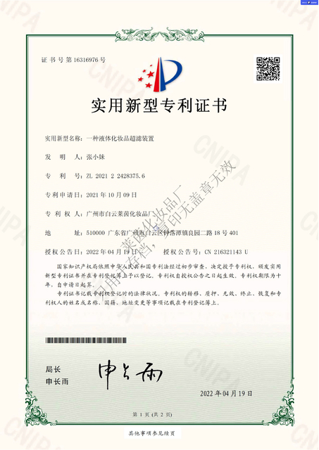 GEBRAUCHSMUSTER PATENT