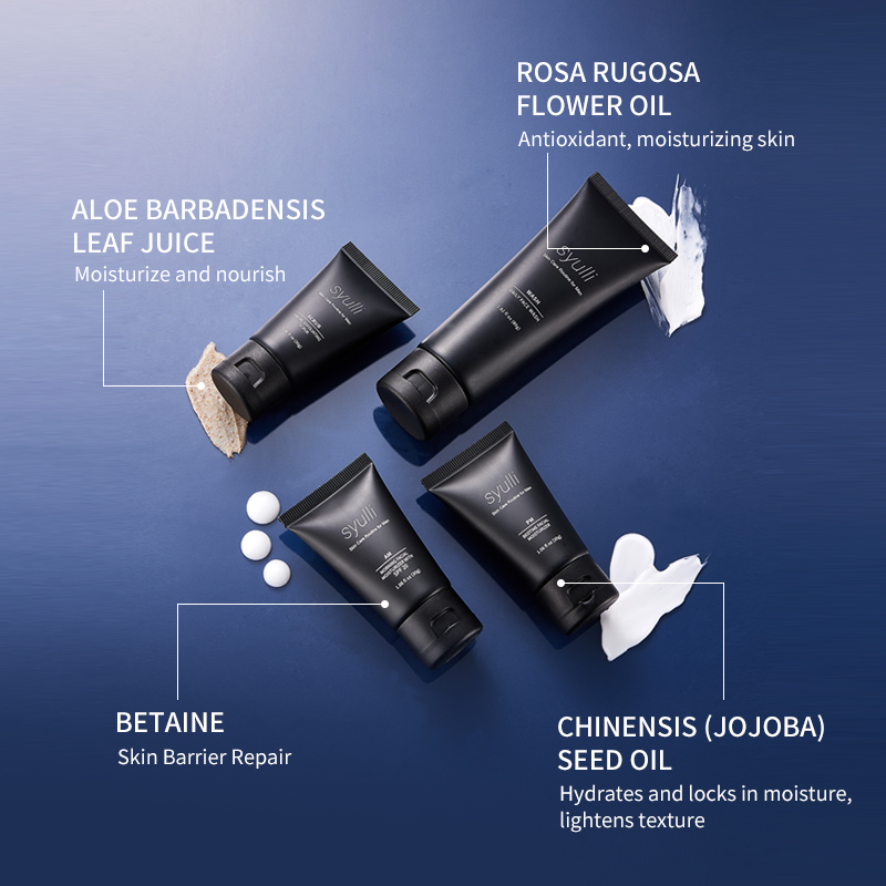 Private Label Akne-Behandlungsset, natürliches Bio-Tagesreinigungs-Feuchtigkeits-Anti-Ance-Hautpflegeset für Männer, Geschenk- und Reiseset