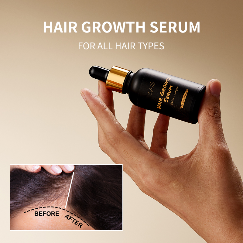 Pflanzliches Haarwachstumsserum mit Biotin und Ingwer
